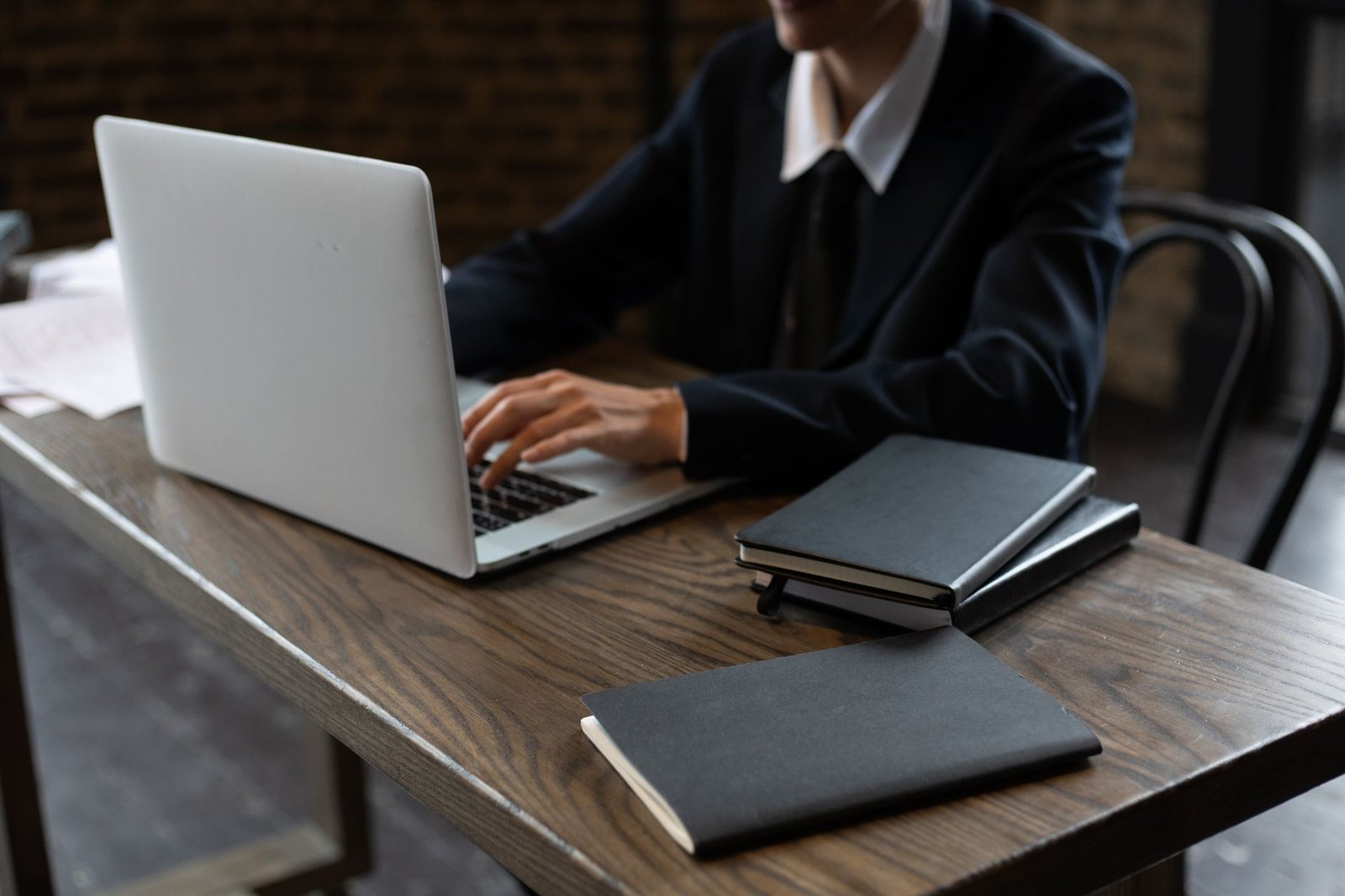 Business laptop in corporate use before entering the refurbished market