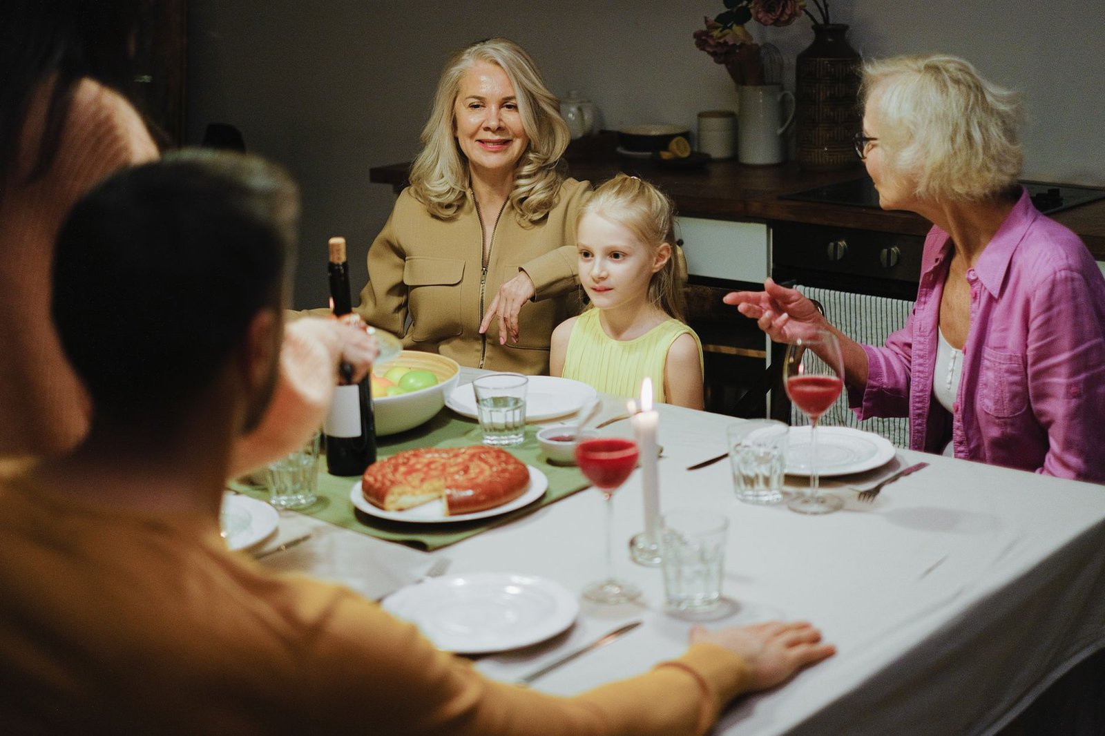 Family agreeing on a family safe word together at home