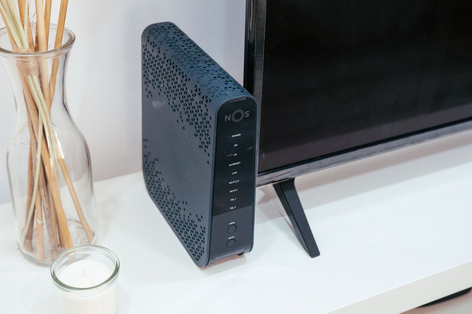 A home WiFi router of the kind you would upgrade to a WiFi 6 model