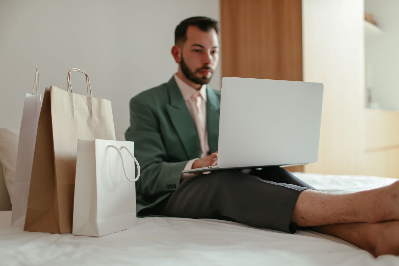A quick 30-second check of product reviews before buying online.