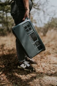 Portable power station carried for use as home backup during an outage