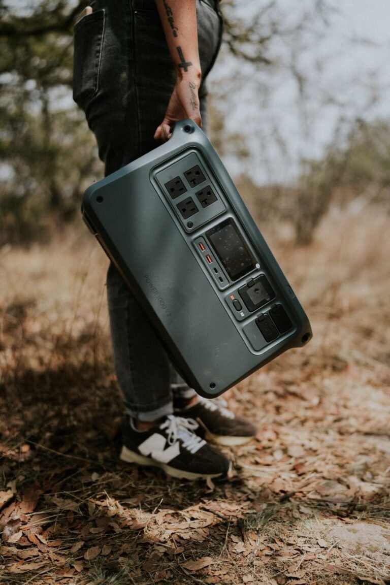 Portable power station carried for use as home backup during an outage