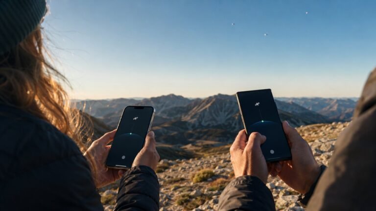 Compatible iPhone and Android phones connecting to Starlink Direct to Cell